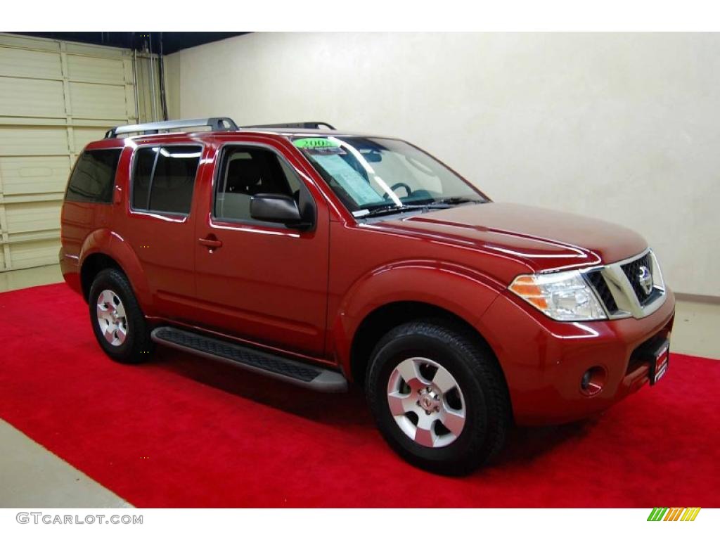 2008 Pathfinder SE - Red Brawn / Graphite photo #1