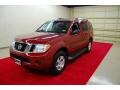 2008 Red Brawn Nissan Pathfinder SE  photo #3