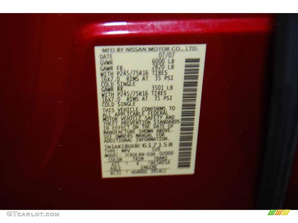 2008 Pathfinder SE - Red Brawn / Graphite photo #12