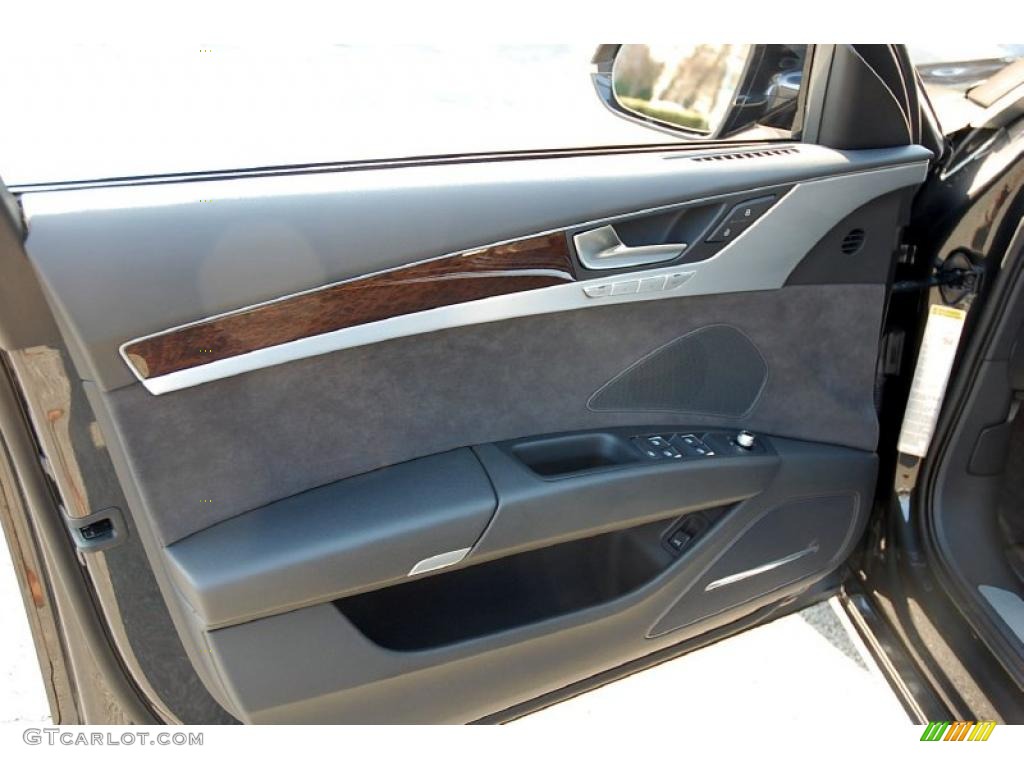2011 Audi A8 4.2 FSI quattro Black Door Panel Photo #48482559
