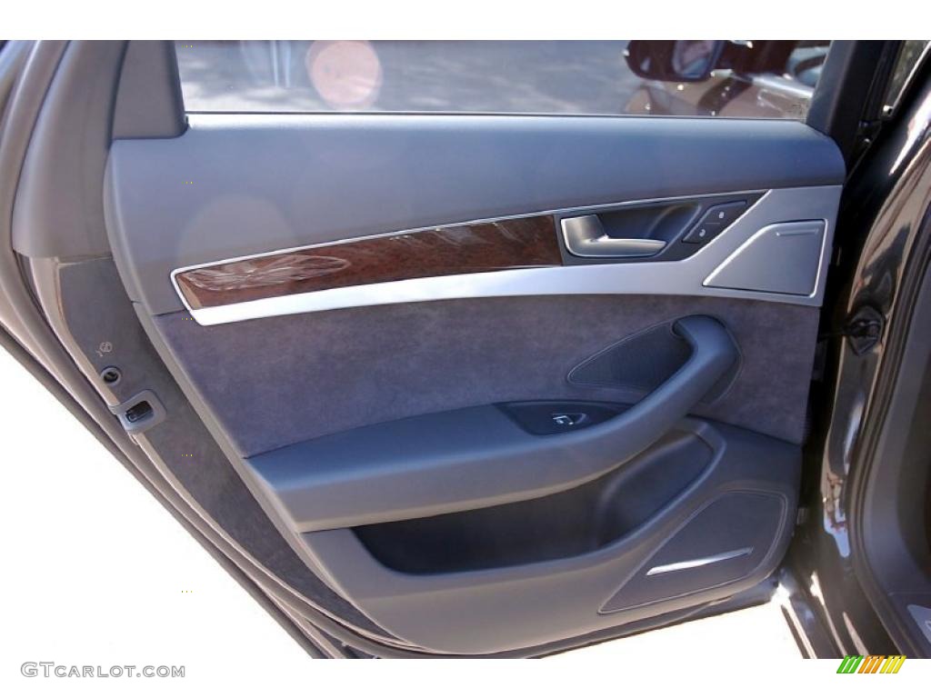 2011 Audi A8 4.2 FSI quattro Black Door Panel Photo #48482802