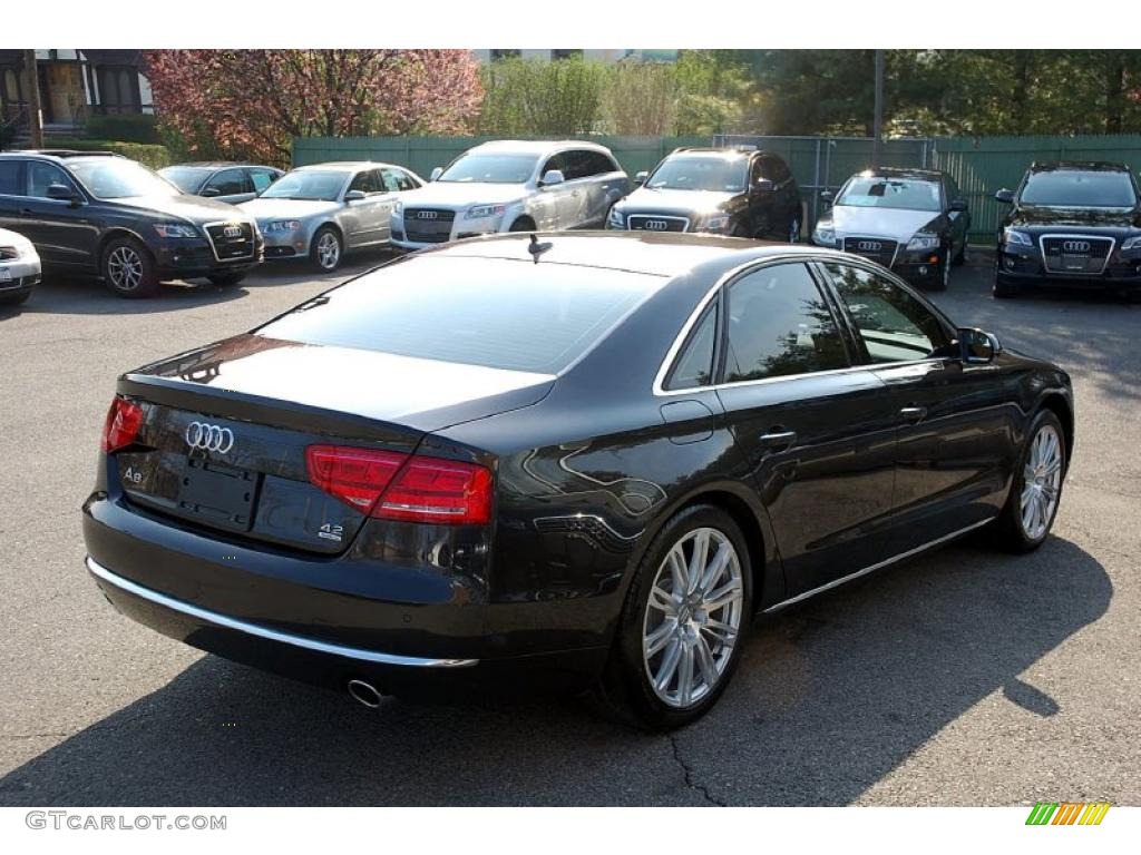 Havanna Black Metallic 2011 Audi A8 4.2 FSI quattro Exterior Photo #48483207