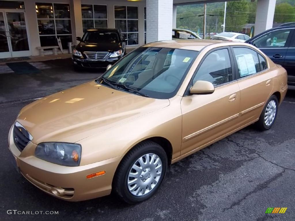 Hazelnut 2004 Hyundai Elantra GLS Sedan Exterior Photo #48484107