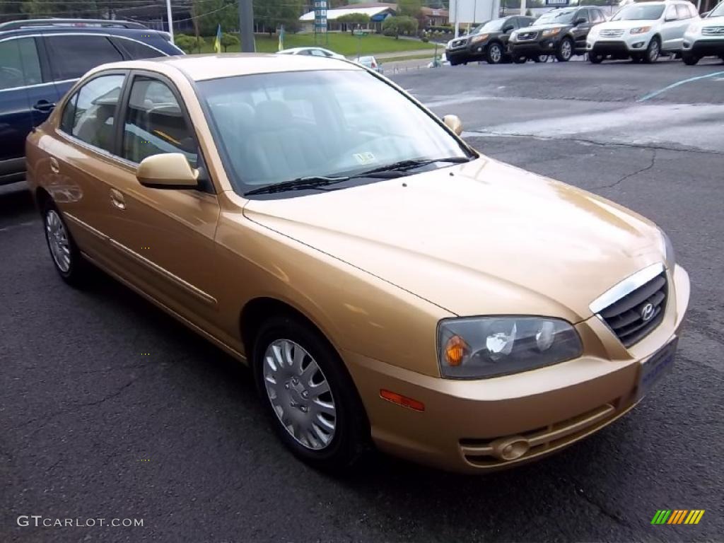 2004 Elantra GLS Sedan - Hazelnut / Beige photo #4
