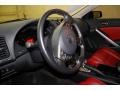 Red Leather 2010 Nissan Altima 2.5 S Coupe Steering Wheel