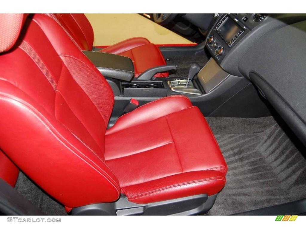 2010 Altima 2.5 S Coupe - Super Black / Red Leather photo #17