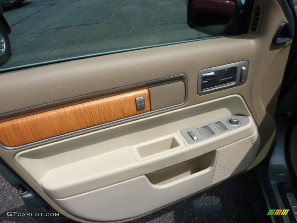 2008 Lincoln MKZ AWD Sedan Sand Door Panel Photo #48484806