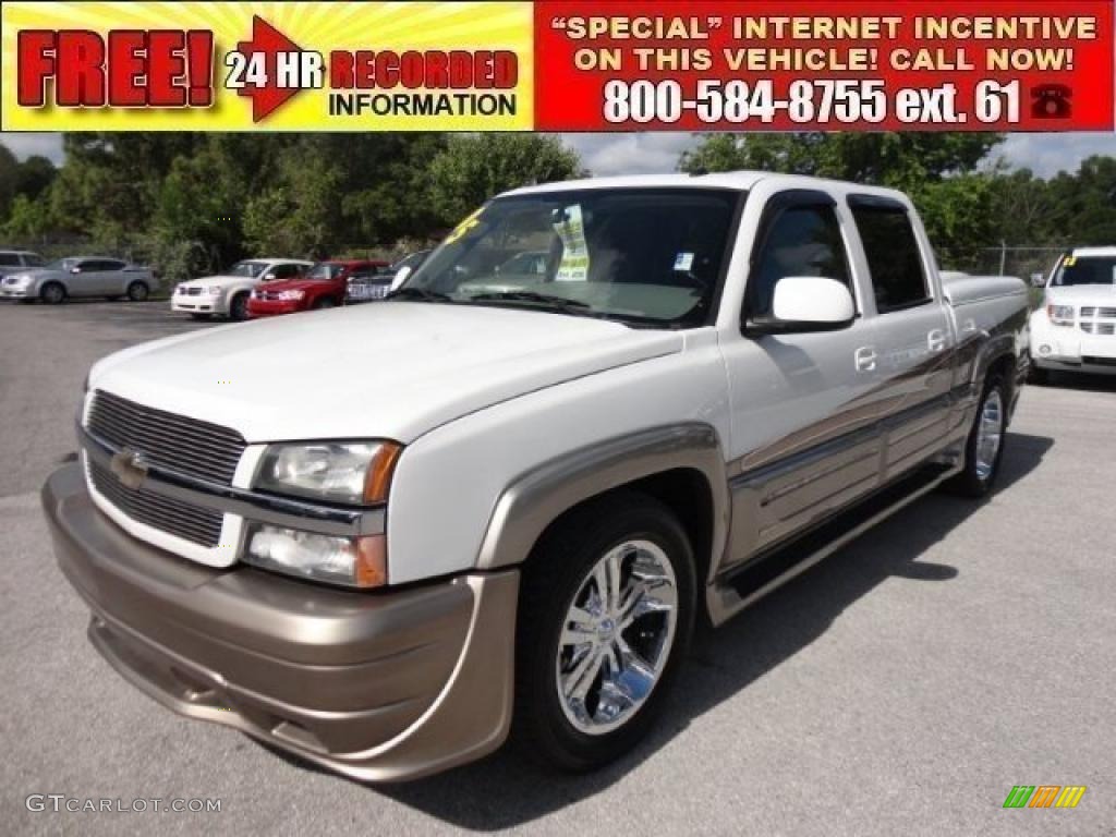 2005 Silverado 1500 LS Crew Cab - Summit White / Medium Gray photo #1