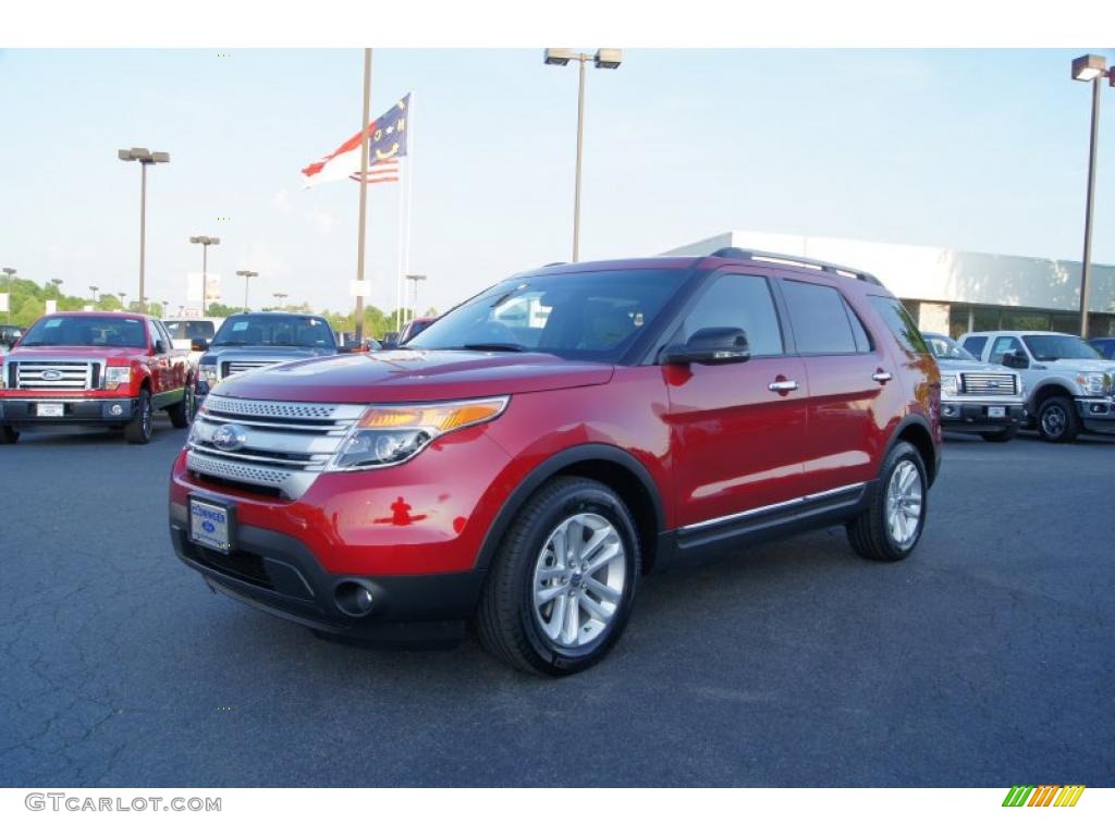 Red Candy Metallic 2011 Ford Explorer XLT Exterior Photo #48486216