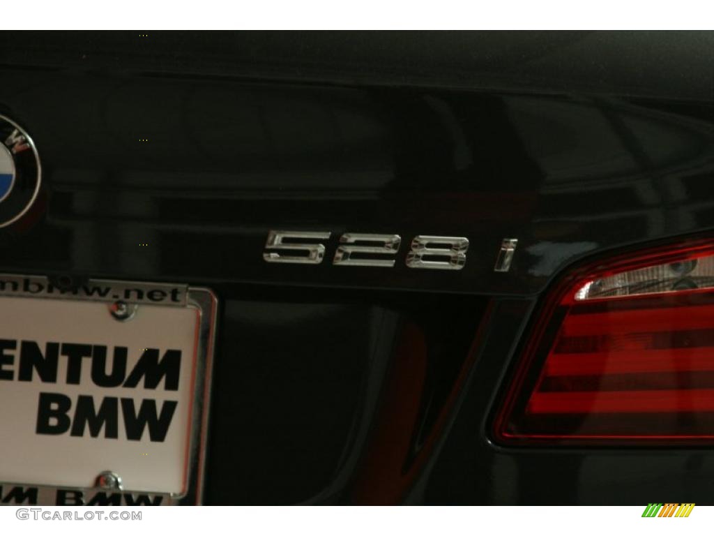 2011 5 Series 528i Sedan - Dark Graphite Metallic / Everest Gray photo #24