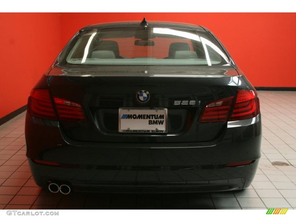 2011 5 Series 528i Sedan - Dark Graphite Metallic / Everest Gray photo #25