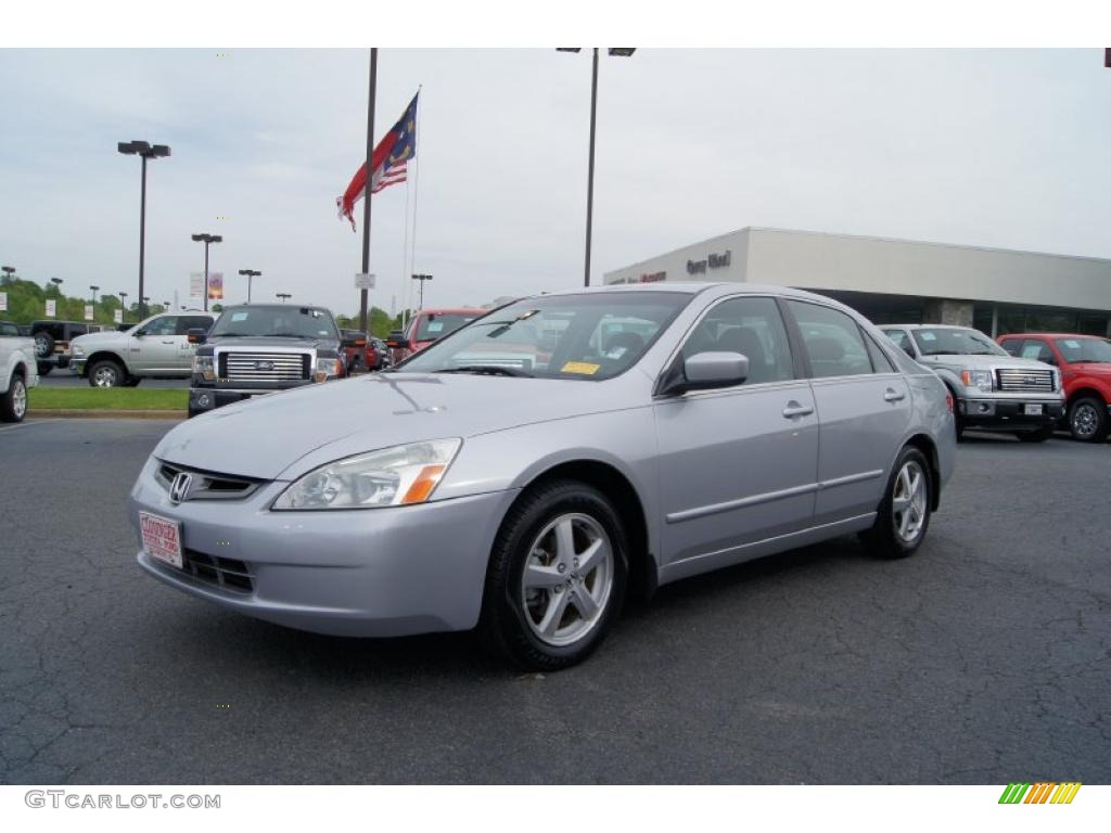 2003 Accord EX-L Sedan - Satin Silver Metallic / Gray photo #6