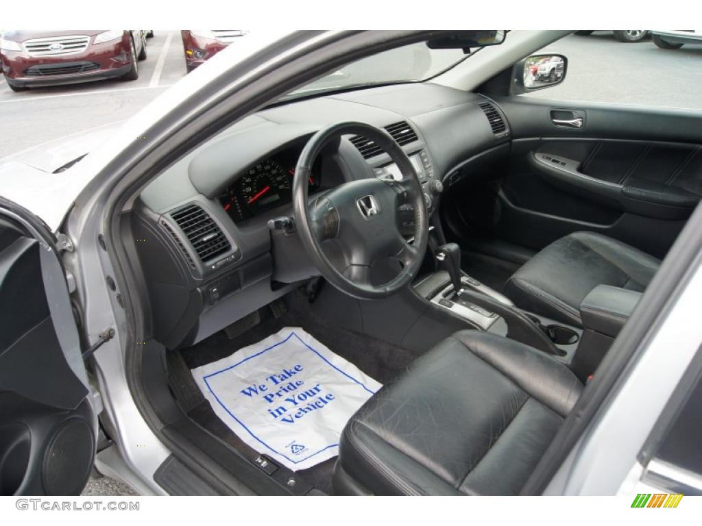 2003 Accord EX-L Sedan - Satin Silver Metallic / Gray photo #23