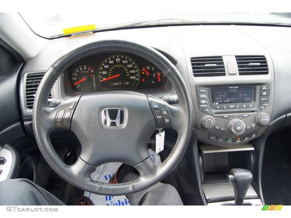 2003 Accord EX-L Sedan - Satin Silver Metallic / Gray photo #30