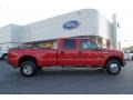 2007 Red Ford F350 Super Duty Lariat Crew Cab 4x4 Dually  photo #2