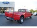 2007 Red Ford F350 Super Duty Lariat Crew Cab 4x4 Dually  photo #3