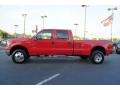 2007 Red Ford F350 Super Duty Lariat Crew Cab 4x4 Dually  photo #5