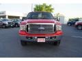 2007 Red Ford F350 Super Duty Lariat Crew Cab 4x4 Dually  photo #7