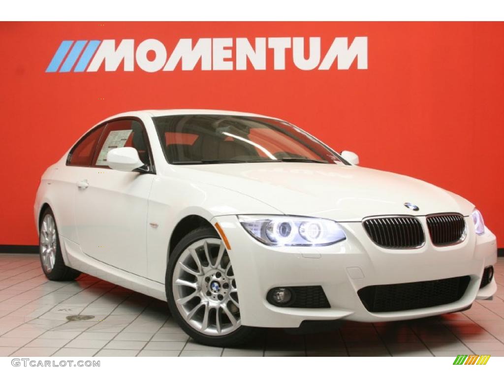 2011 3 Series 328i Coupe - Alpine White / Black photo #1