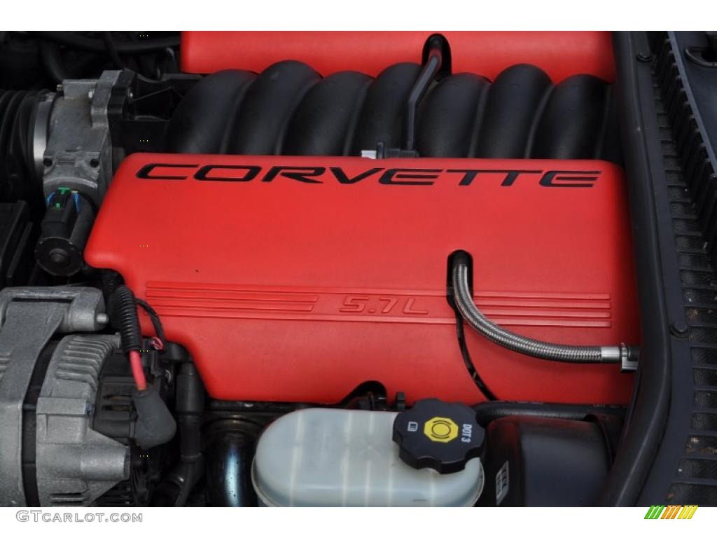 2002 Chevrolet Corvette Z06 5.7 Liter OHV 16 Valve LS6 V8 Engine Photo #48487380