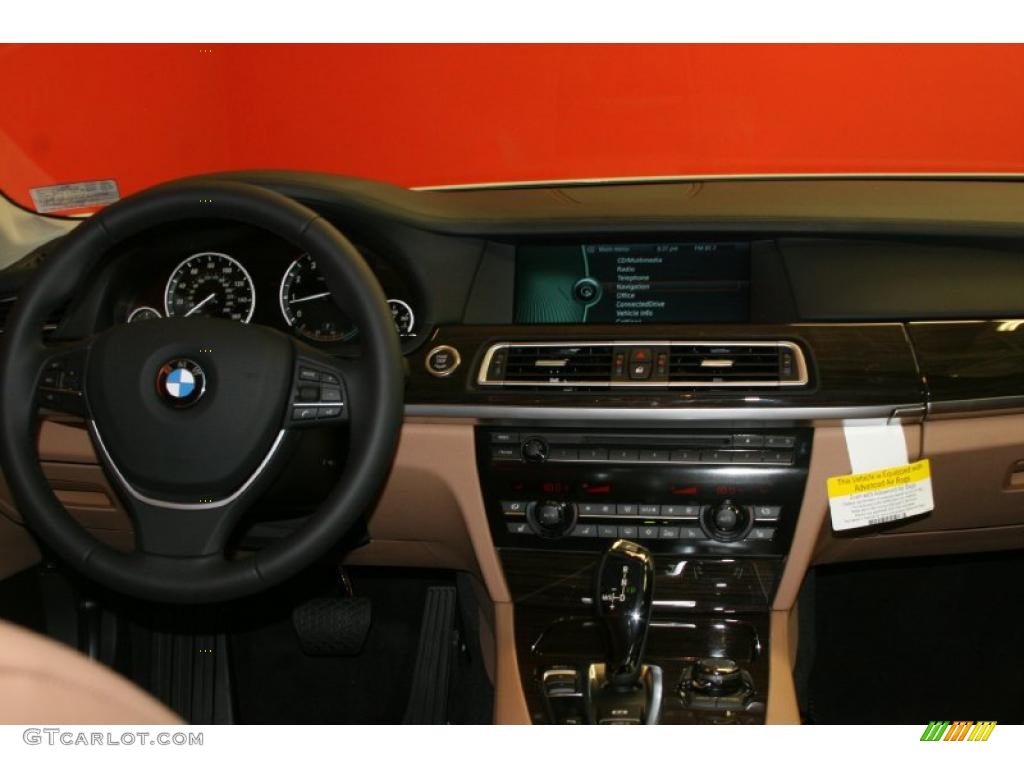 2012 BMW 7 Series 750Li Sedan Saddle/Black Dashboard Photo #48489418