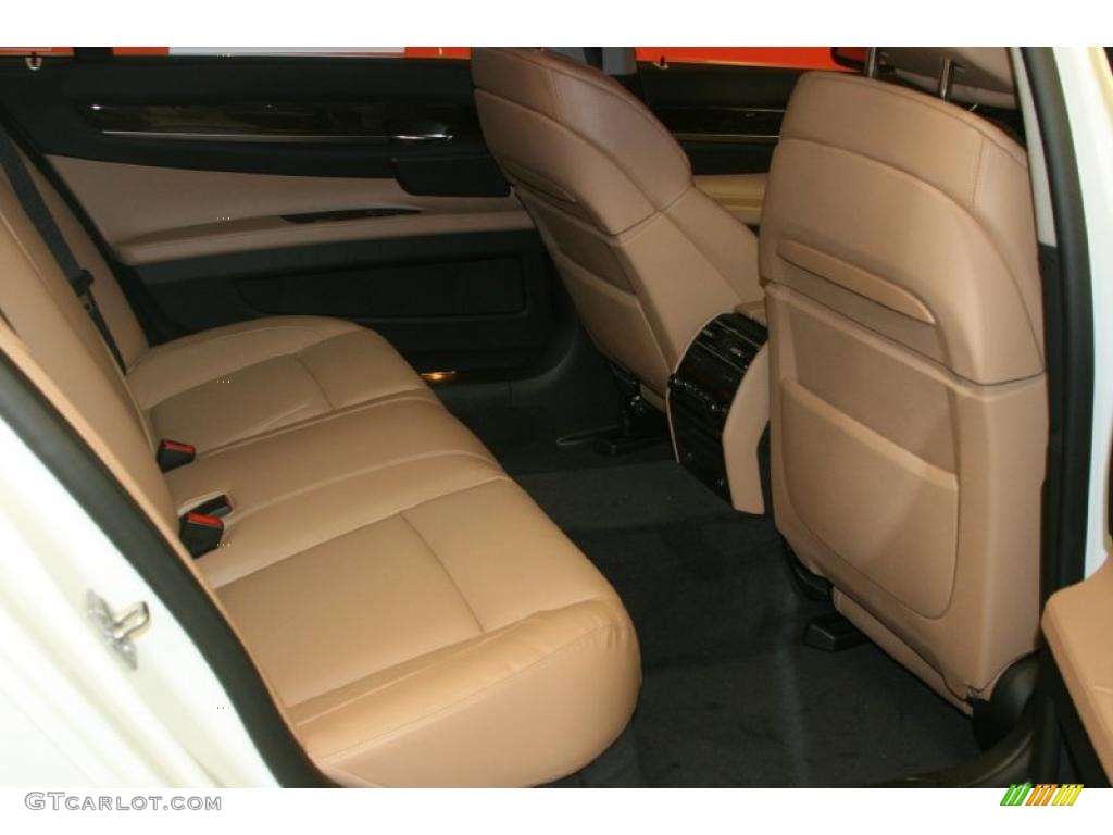 Saddle/Black Interior 2012 BMW 7 Series 750Li Sedan Photo #48489613