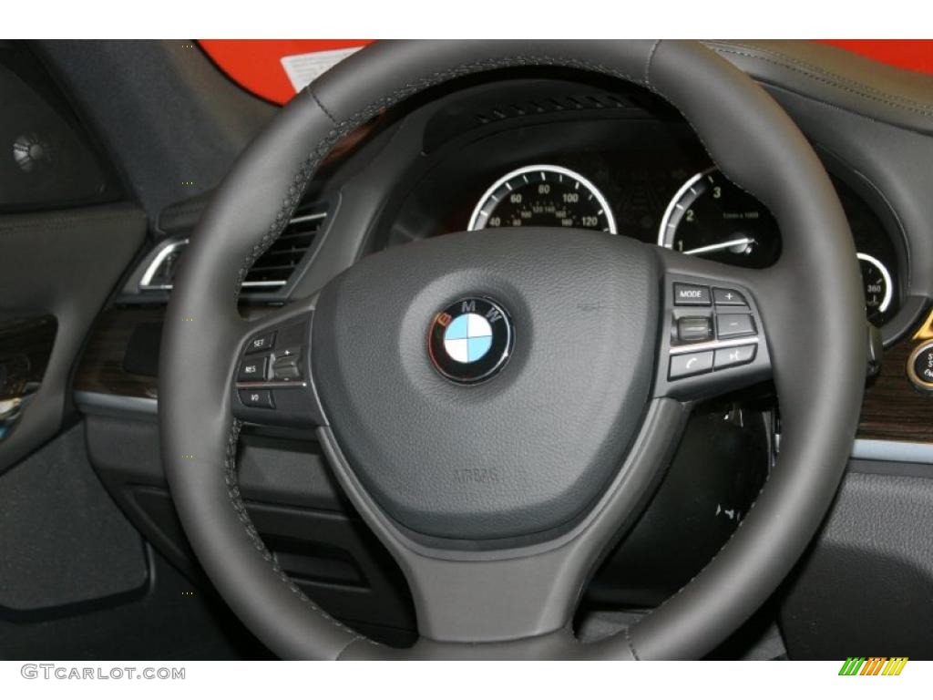 2012 BMW 7 Series 750Li Sedan Black Steering Wheel Photo #48489847