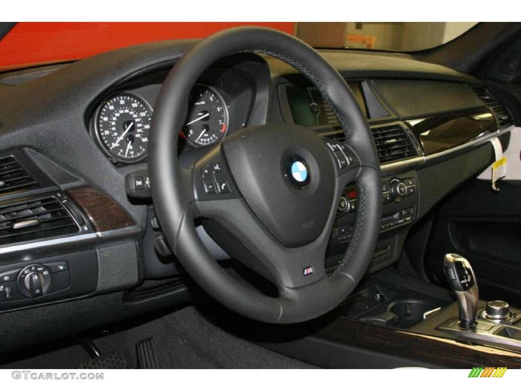 2012 BMW X5 xDrive50i Oyster Steering Wheel Photo #48490213