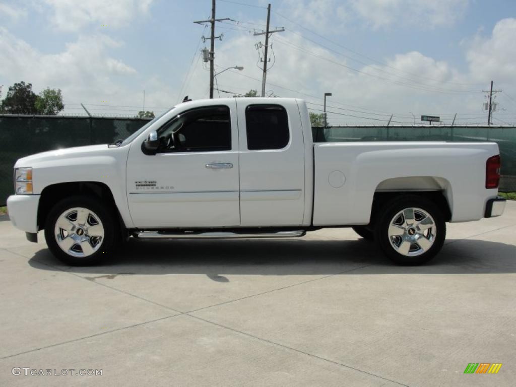 2009 Silverado 1500 LT Texas Edition Extended Cab - Summit White / Ebony photo #6