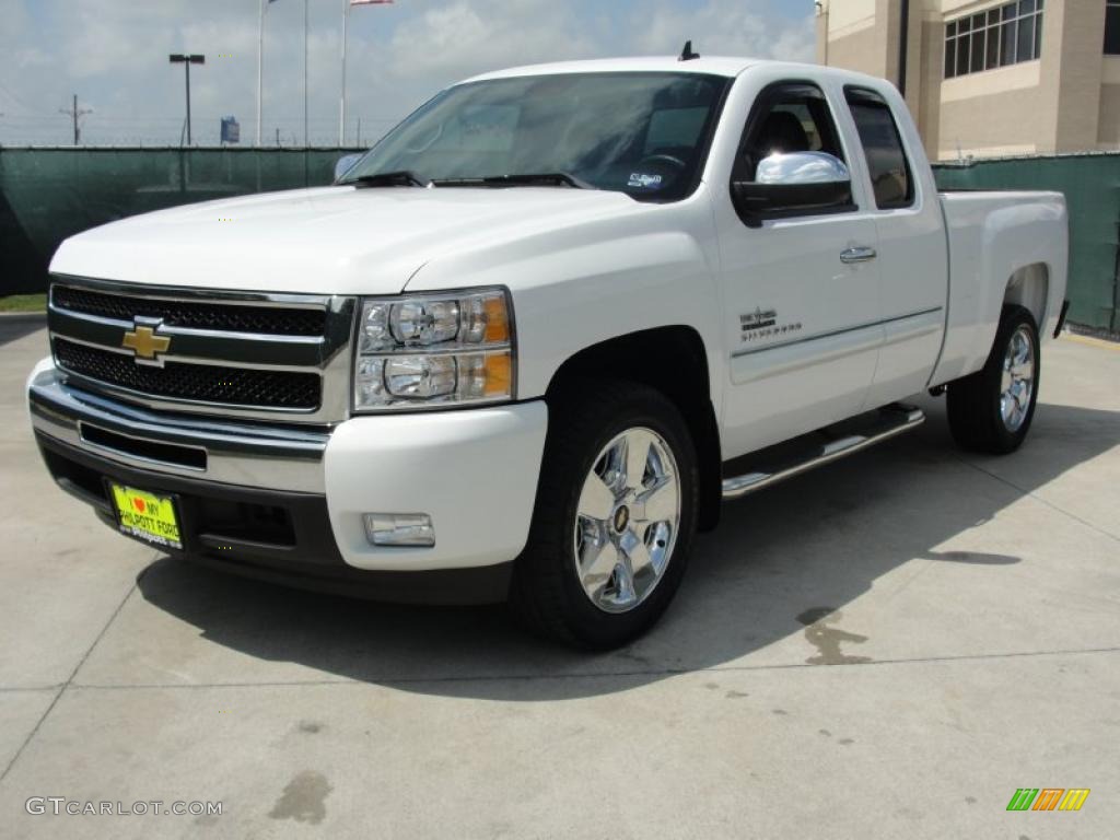 2009 Silverado 1500 LT Texas Edition Extended Cab - Summit White / Ebony photo #7