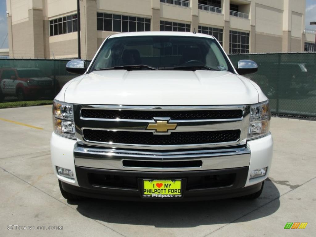 2009 Silverado 1500 LT Texas Edition Extended Cab - Summit White / Ebony photo #8