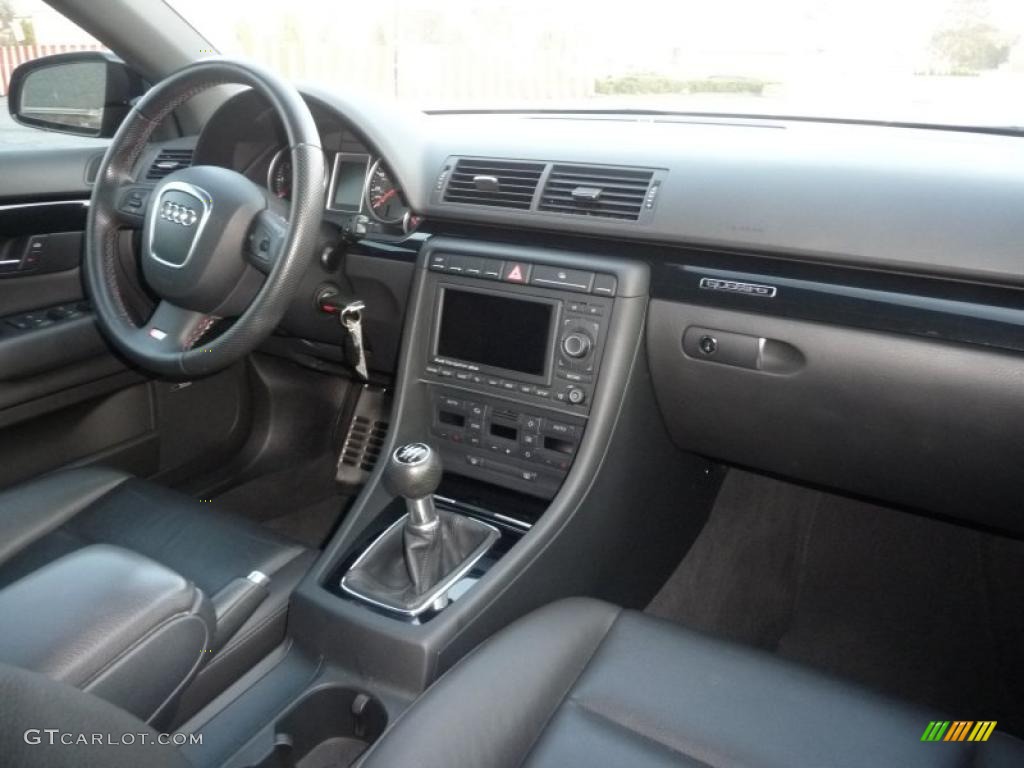 2008 Audi A4 2.0T quattro S-Line Sedan Black Dashboard Photo #48491947