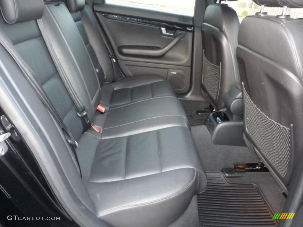 Black Interior 2008 Audi A4 2.0T quattro S-Line Sedan Photo #48491959