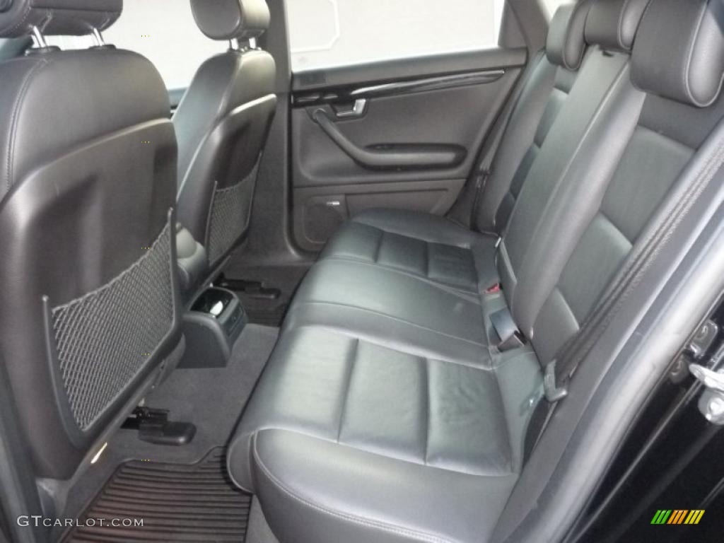 Black Interior 2008 Audi A4 2.0T quattro S-Line Sedan Photo #48491971