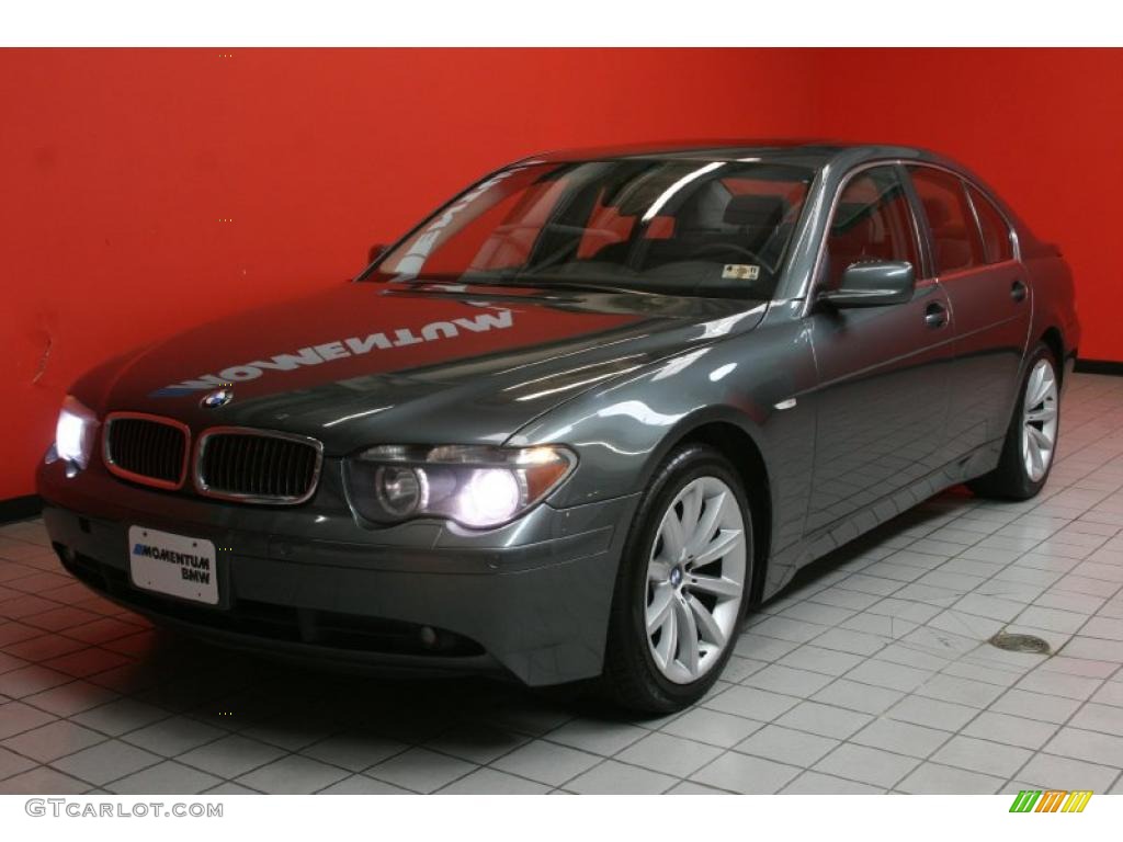 2002 7 Series 745i Sedan - Titanium Grey Metallic / Flannel Grey photo #2