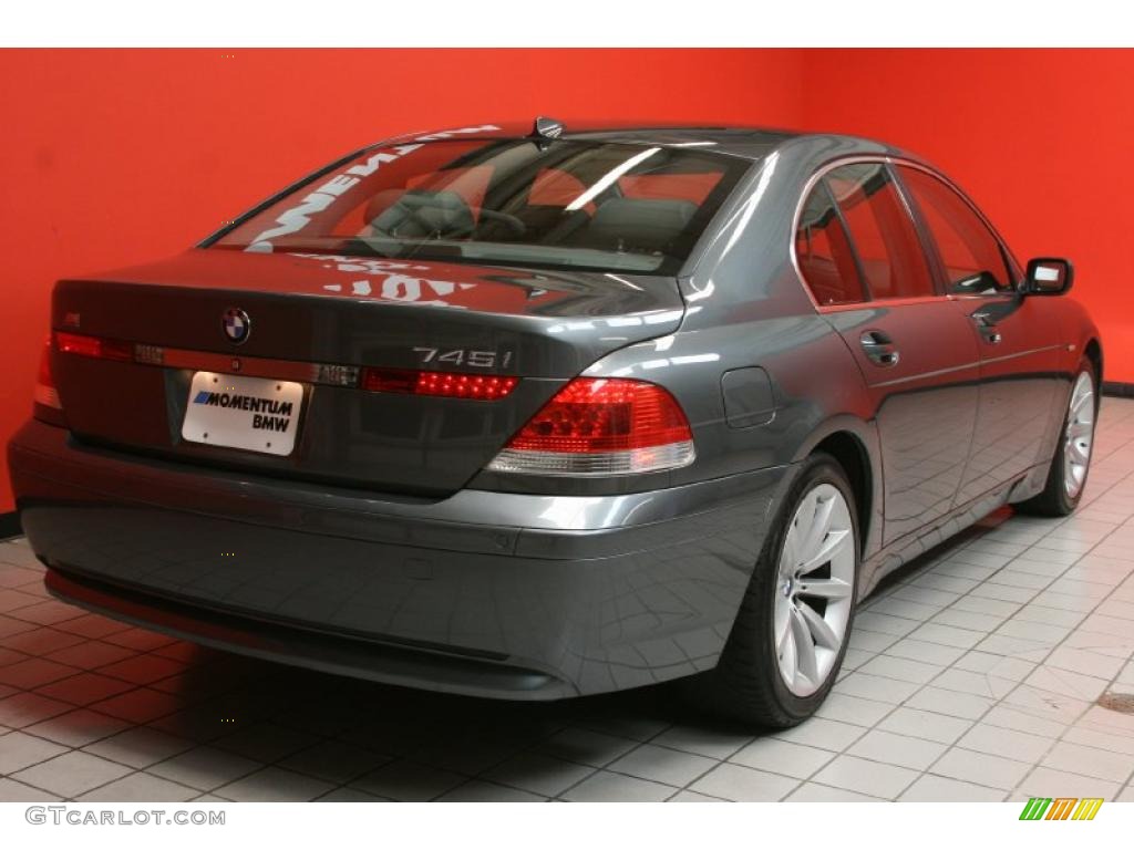 2002 7 Series 745i Sedan - Titanium Grey Metallic / Flannel Grey photo #3