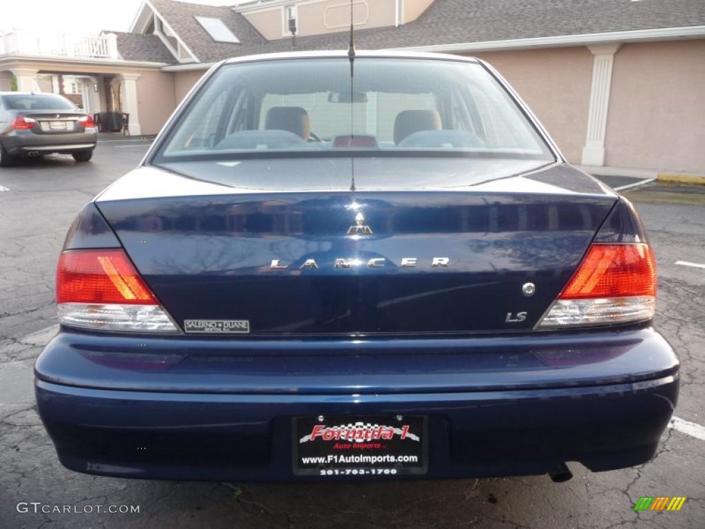 2003 Lancer LS - Royal Blue Pearl / Gray photo #9