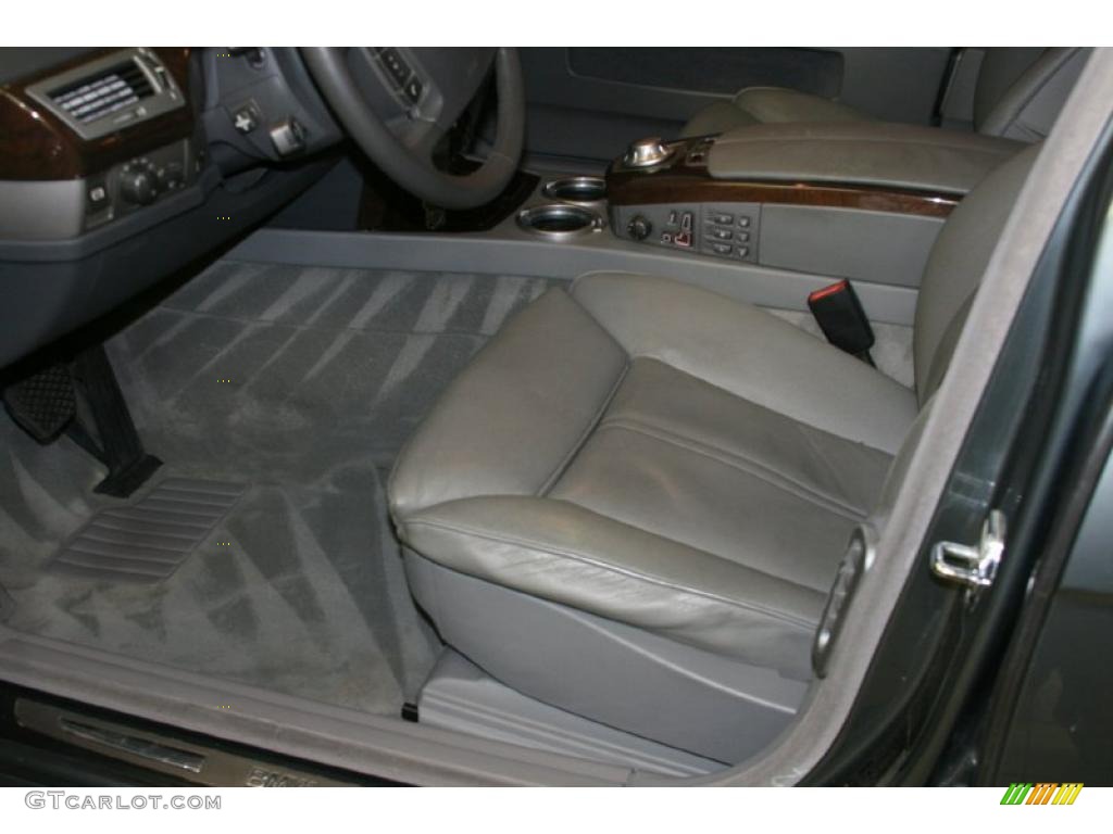2002 7 Series 745i Sedan - Titanium Grey Metallic / Flannel Grey photo #6