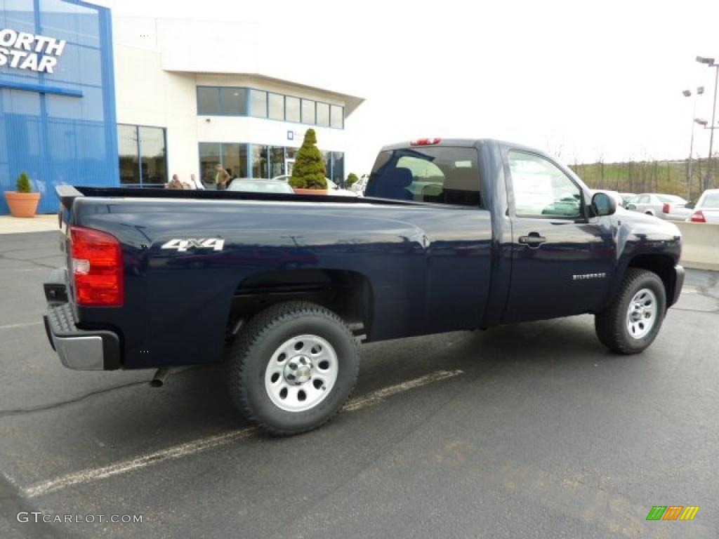 2011 Silverado 1500 Regular Cab 4x4 - Imperial Blue Metallic / Dark Titanium photo #10