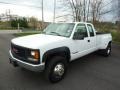 1998 Olympic White GMC Sierra 3500 SL Extended Cab 4x4 Dually  photo #3