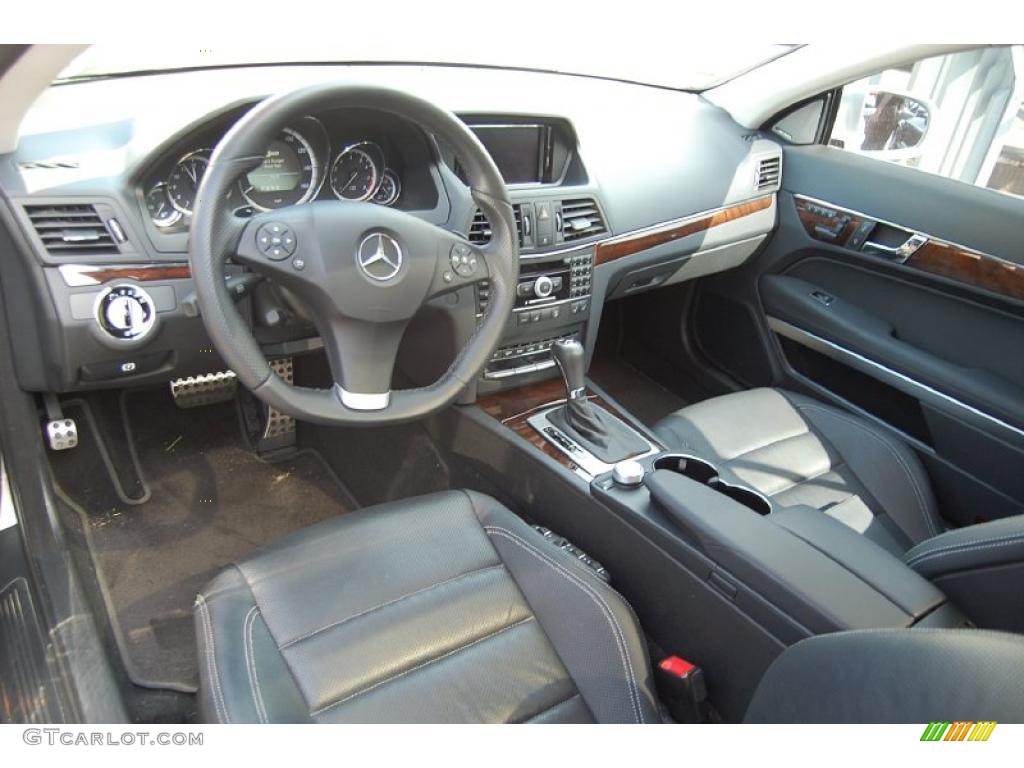 Black Interior 2010 Mercedes-Benz E 550 Coupe Photo #48494482