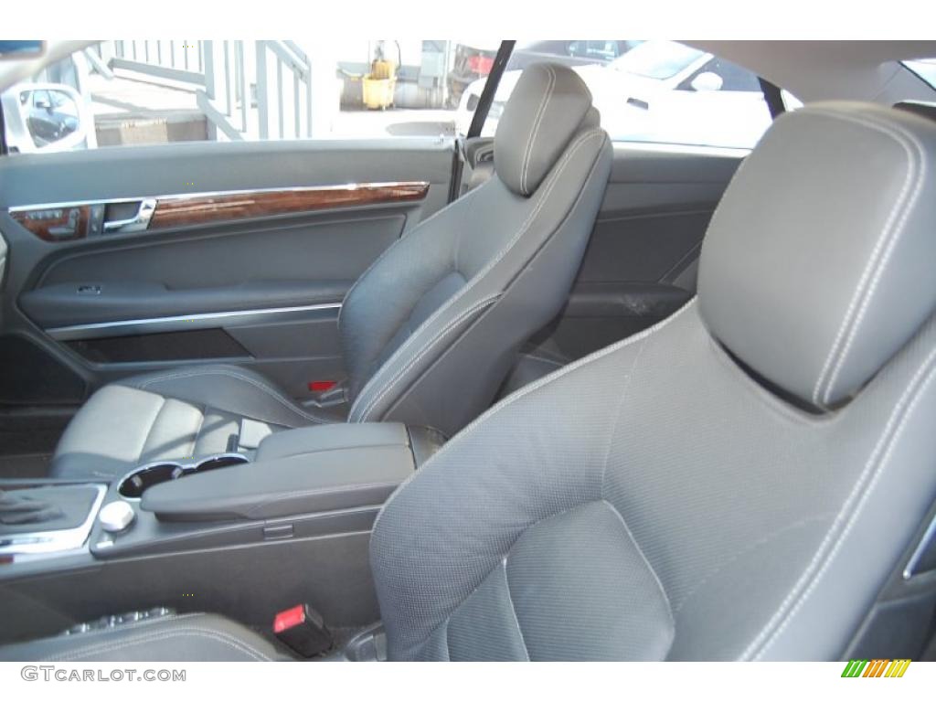 Black Interior 2010 Mercedes-Benz E 550 Coupe Photo #48494494