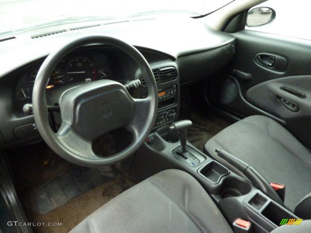 Black Interior 2001 Saturn S Series SC1 Coupe Photo #48494638
