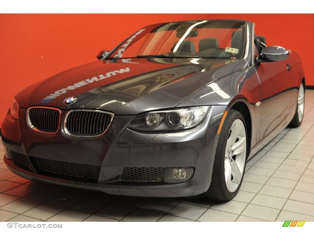 2008 3 Series 335i Convertible - Sparkling Graphite Metallic / Black photo #2