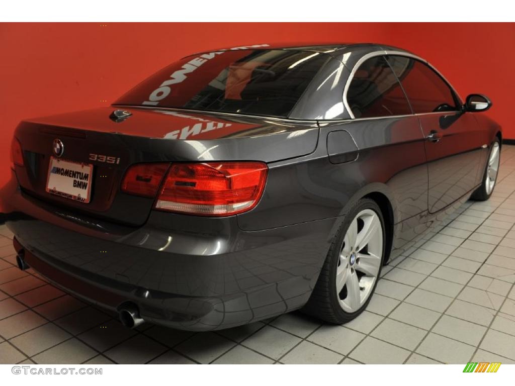 2008 3 Series 335i Convertible - Sparkling Graphite Metallic / Black photo #3