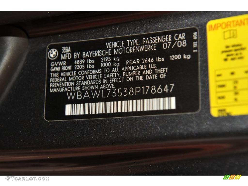 2008 3 Series 335i Convertible - Sparkling Graphite Metallic / Black photo #8