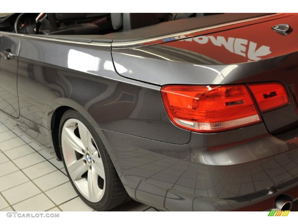 2008 3 Series 335i Convertible - Sparkling Graphite Metallic / Black photo #24