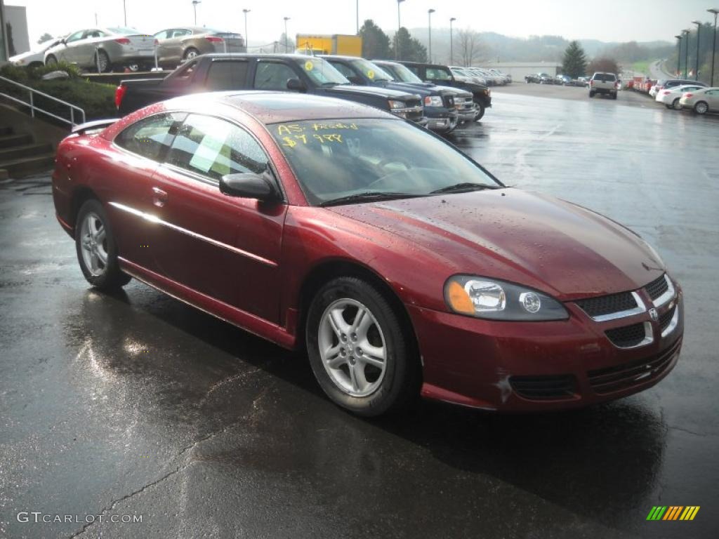 2003 Stratus SXT Coupe - Inferno Red Pearl / Dark Taupe/Medium Taupe photo #3