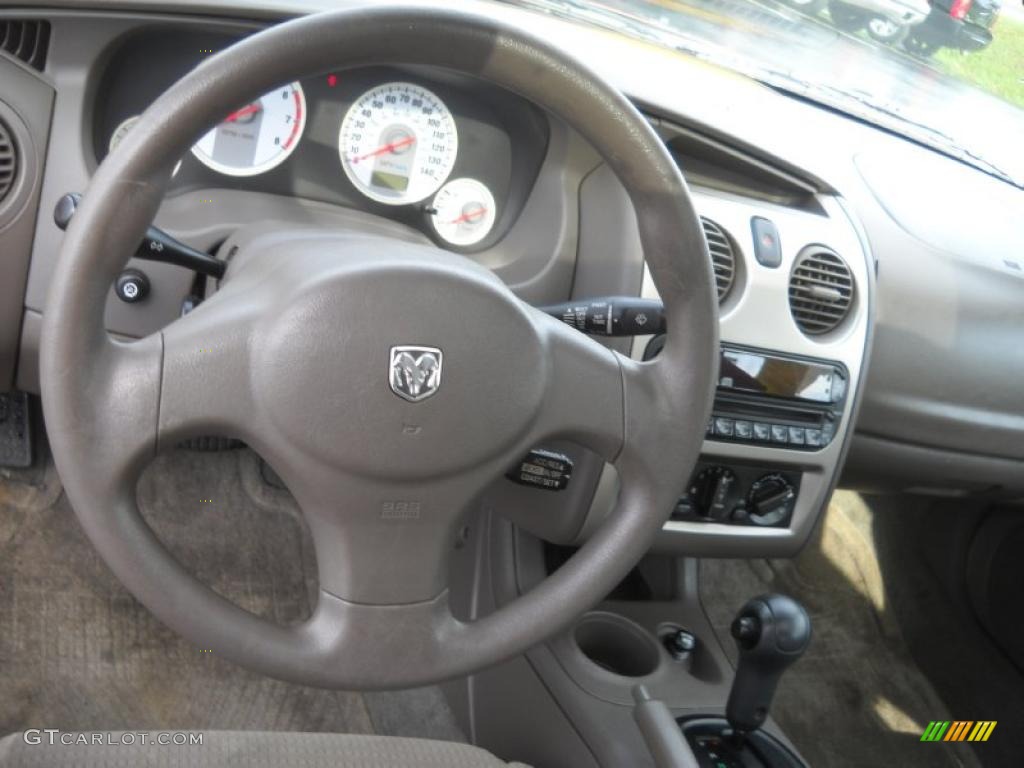2003 Dodge Stratus SXT Coupe Dark Taupe/Medium Taupe Steering Wheel Photo #48495601