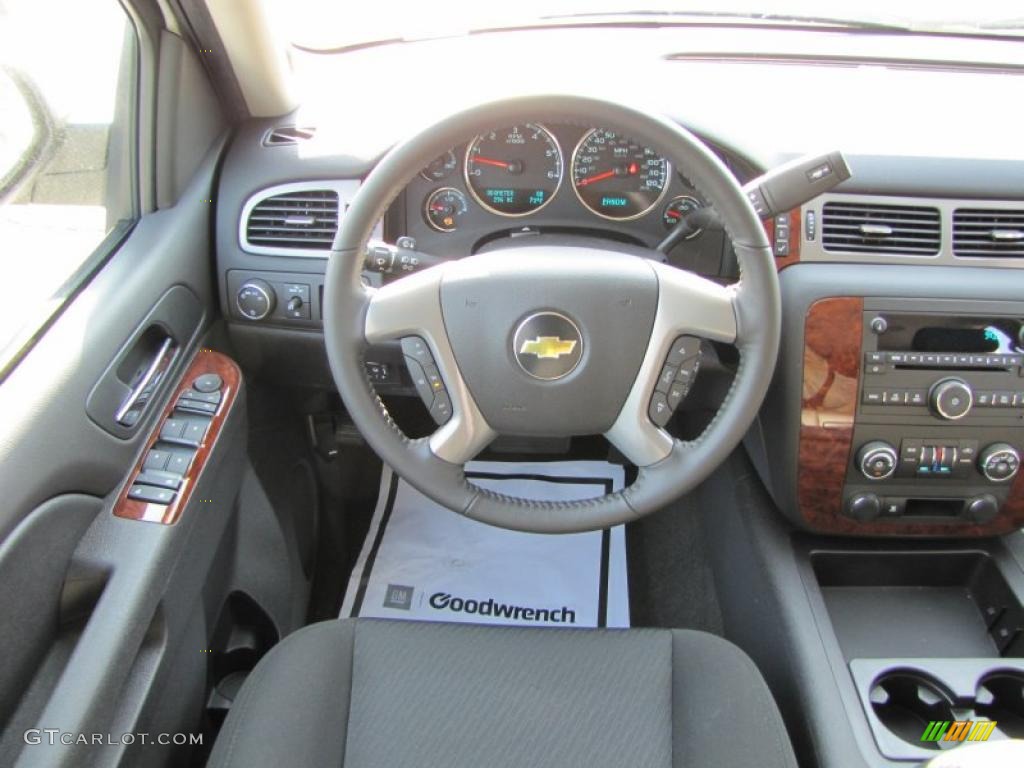 2011 Chevrolet Suburban LS Ebony Steering Wheel Photo #48495691